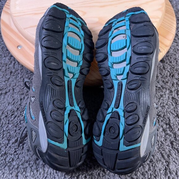 Merrell Crosslander 2 Hiking Shoe Womens Sz 9.5 Gray Suede Outdoor Trail Sneaker - Picture 7 of 7